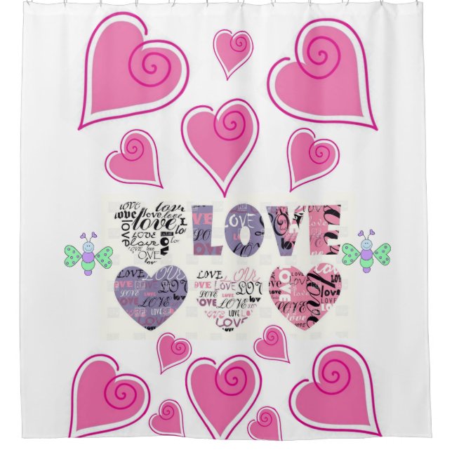 Valentine's Day Shower Curtain (Front)