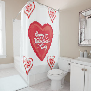 Valentine's Day Shower Curtain