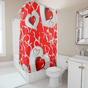 Valentine's Day Shower Curtain