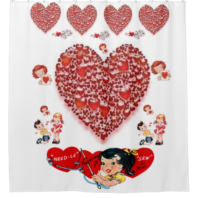 Valentine's Day Shower Curtain (Front)