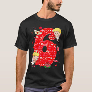 Valentine's Day Six Seven Hearts 6 7 Meme Gen Alph T-Shirt