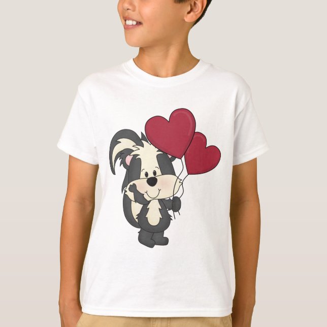 Valentine's Day Skunk t-shirt (Front)