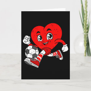 Valentine's Day Soccer Player Heart Sports Men Wom Card