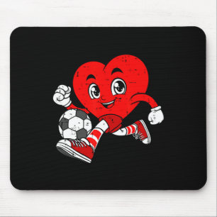 Valentine's Day Soccer Player Heart Sports Men Wom Mouse Pad