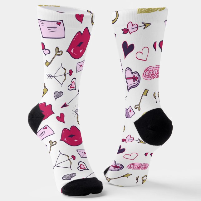 Valentine's Day  Socks (Angled)