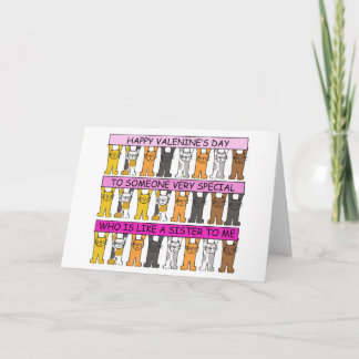 Valentine's Day Someone Who is Like a Sister to Me Card
