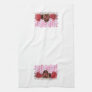 Valentine's Day - Sophie - Dachshund Tea Towel