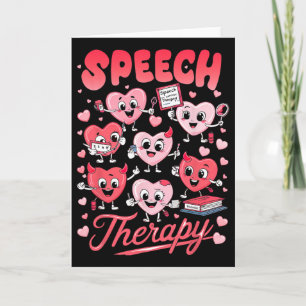Valentines Day Speech Therapy Therapist Slpa Slp V Card
