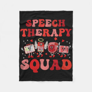 Valentines Day Speech Therapy Therapist Slpa Slp V Fleece Blanket