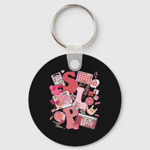 Valentines Day Speech Therapy Therapist Slpa Slp V Key Ring