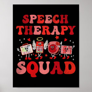 Valentines Day Speech Therapy Therapist Slpa Slp V Poster