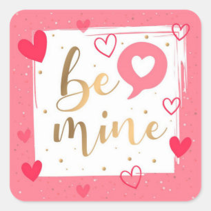 Valentines Day Square Sticker