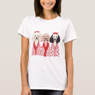 Valentines Day Standard Poodle Dogs T-Shirt