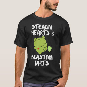 Valentines Day Stealing Hearts And Blasting Farts T-Shirt
