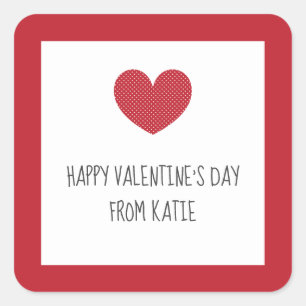 Valentine's Day stickers for classroom valentines