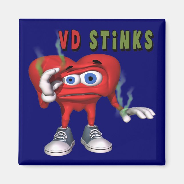 Valentines Day Stinks Magnet (Front)