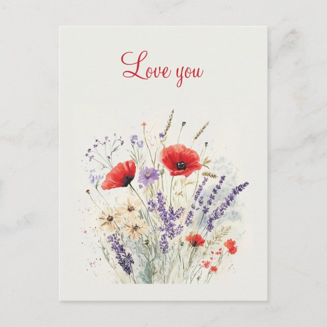 Valentine's Day style postcard (Front)