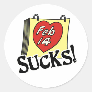 Valentine's Day Sucks Stickers