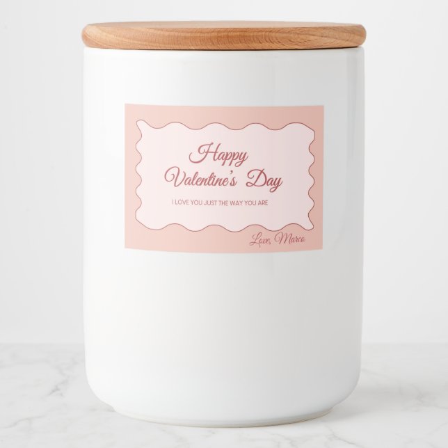 Valentine's Day Sweet Food Label (Front)