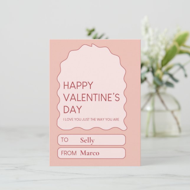 Valentine's Day Sweet Holiday Card (Standing Front)