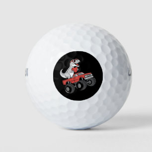 Valentine's Day T Rex Dinosaur Riding Monster Truc Golf Balls