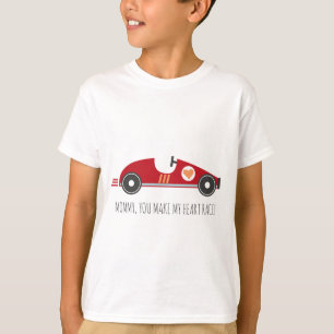 Valentine's day t-shirt Race vintage car