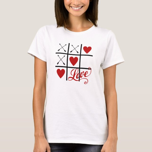 Valentine's Day t-shirt with hearts (Front)