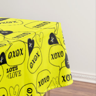 Valentine's Day Tablecloth XOXO Lots of Love