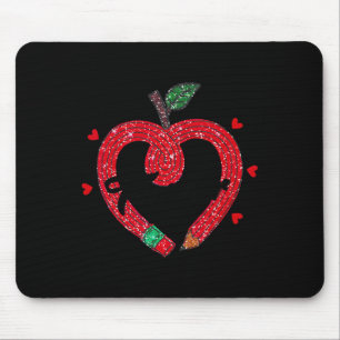 Valentine's Day Teacher Heart Women Inspirational Mouse Pad