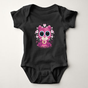 Valentine's Day Teddy Bear Baby Bodysuit