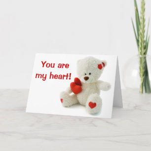 Valentine's Day Teddy Bear Greeting Card