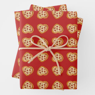 Valentines Day That’s Amore A Pizza My Heart  Wrapping Paper Sheet