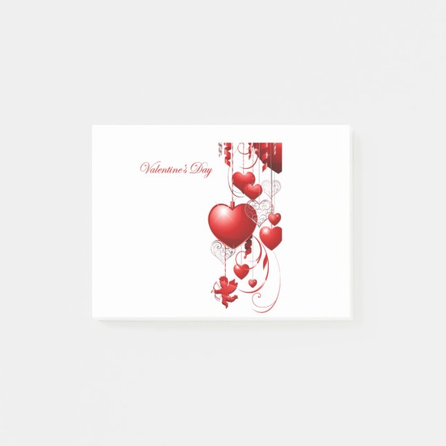 Valentine's day Theme Design Post-it Notes (Front)