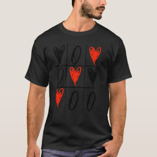 Valentine's Day Tic Tac Toe Heart T-Shirt