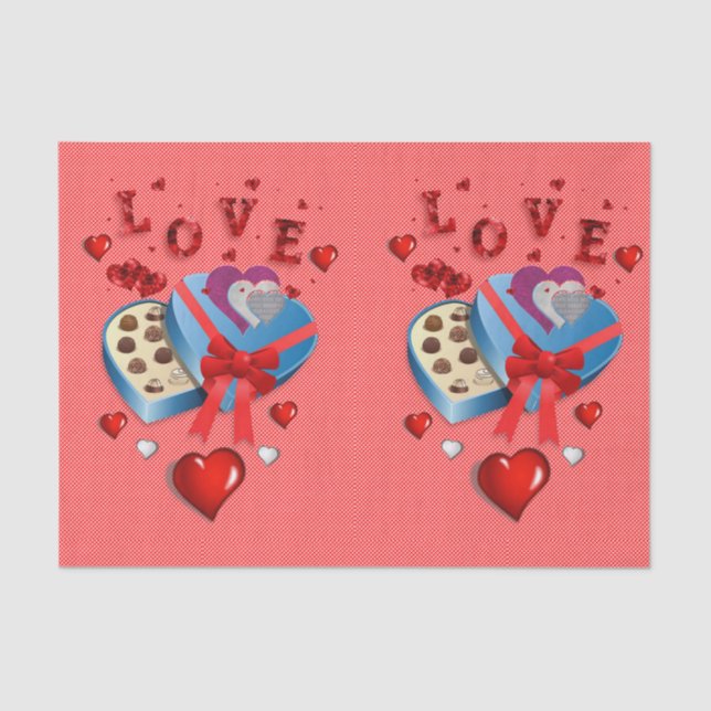 Valentine's Day Tissue Paper (Front)