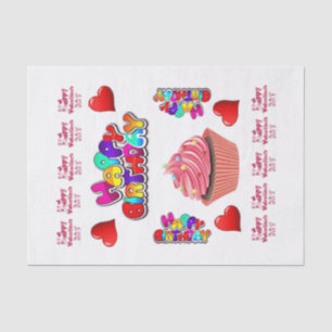 Valentine's Day Tissue Paper Happy Birthday