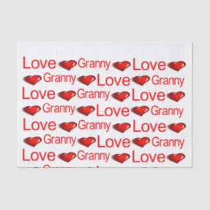 Valentine's Day Tissue Paper Love Granny Hearts