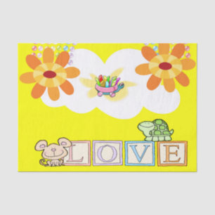Valentine's Day Tissue Paper Love Turtle