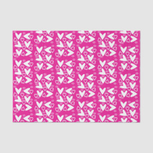 Valentine's Day Tissue Paper White Hearts