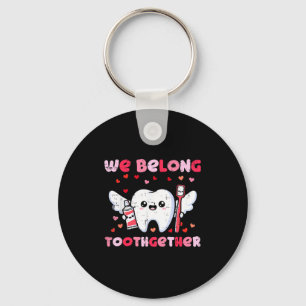 Valentines Day Tooth Brush Belong Dental Dentist W Key Ring
