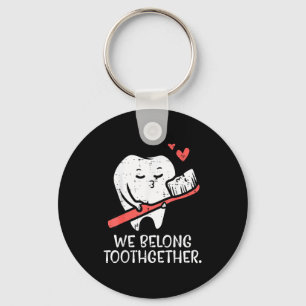Valentines Day Tooth Brush We Belong Together Dent Key Ring