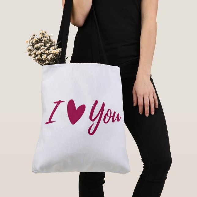 Valentines Day Tote Bag (Close Up)