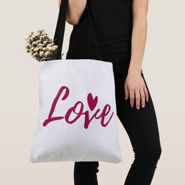 Valentines Day Tote Bag (Close Up)