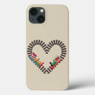 Valentines Day Train Railroad Heart  iPhone 13 Case