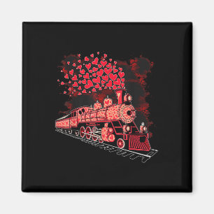 Valentines Day Train Railroad Heart Toddler Boys K Magnet