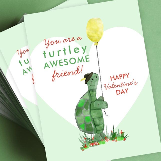 Valentine's Day Turtle Classroom Card Pack (Creator Uploaded)