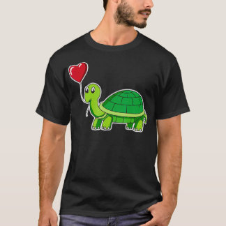 Valentines Day Turtle  Tortoise Animal Lovers Kids T-Shirt