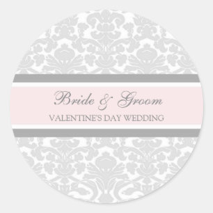 Valentine's Day Wedding Bride Groom Envelope Seals
