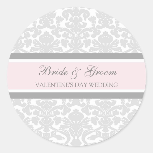 Valentine's Day Wedding Bride Groom Envelope Seals (Front)