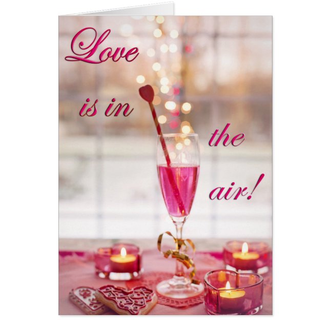 Valentine's Day Wedding Love Champagne (Front)